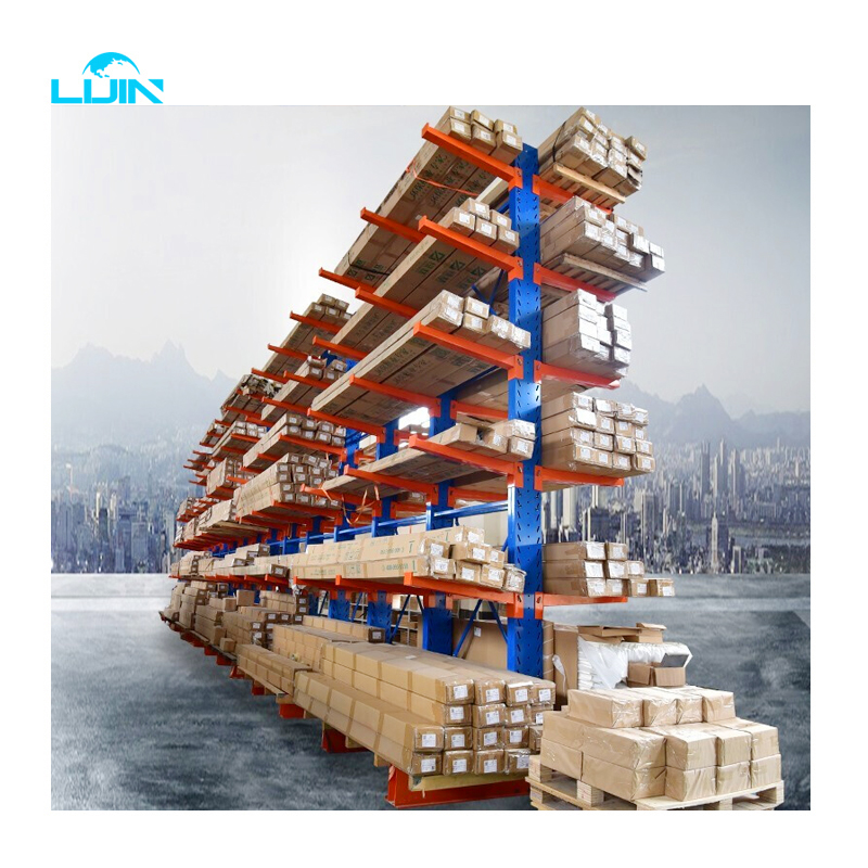 Adjustable Metal Shelves Warehouse Heavy Duty Cantilever Rack for Steel Pipes