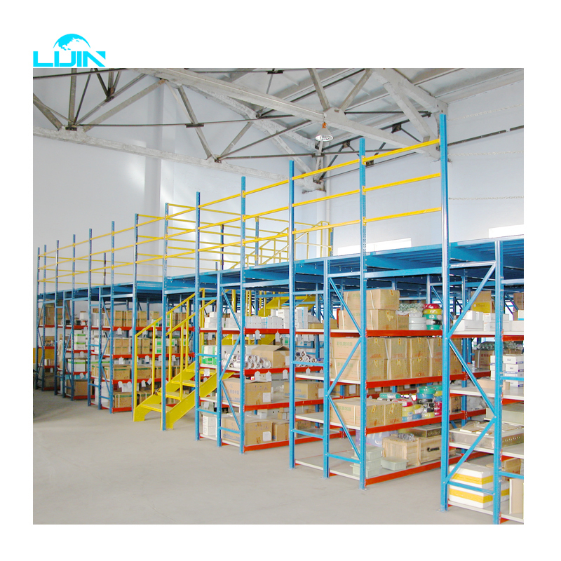 Custom Industrial Storage H Beam Steel Work Platforms Warehouse Office Heavy Duty Mezzanine Floor Racking System