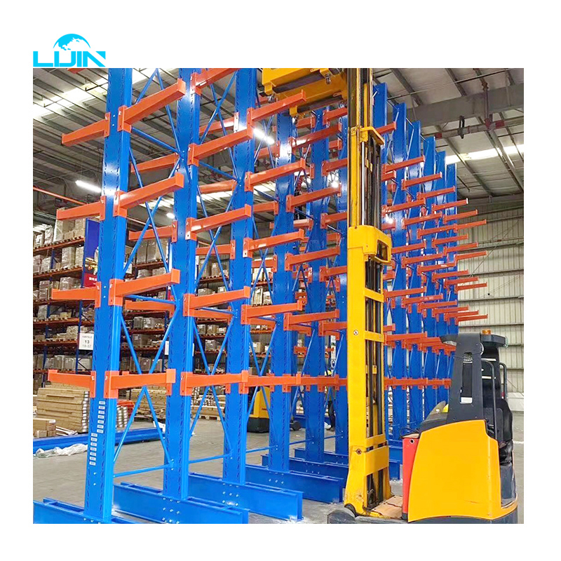Steel Shelf Cantilever Racking System for Rebar Warehouse Storage Shelves Q235 Steel Heavy Duty Cantilever Rack