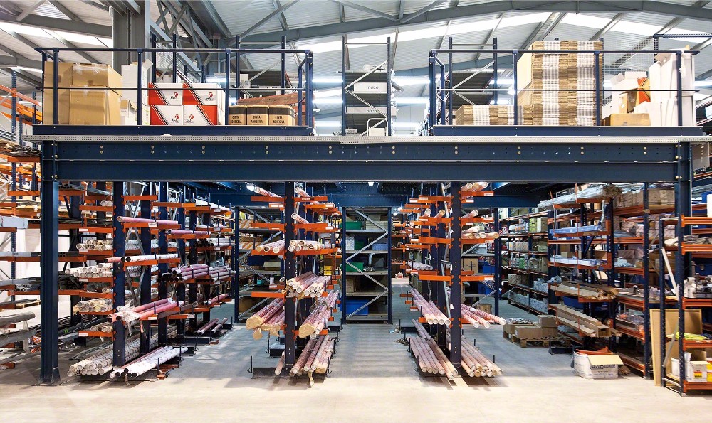 Mezzanine Floor Board Racking System for Warehouse Storage