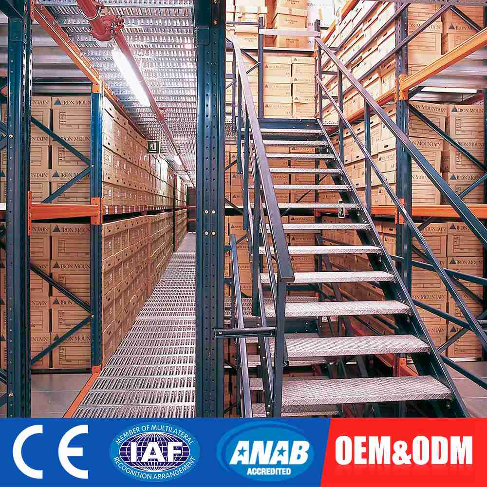 Mezzanine Floor Board Racking System for Warehouse Storage