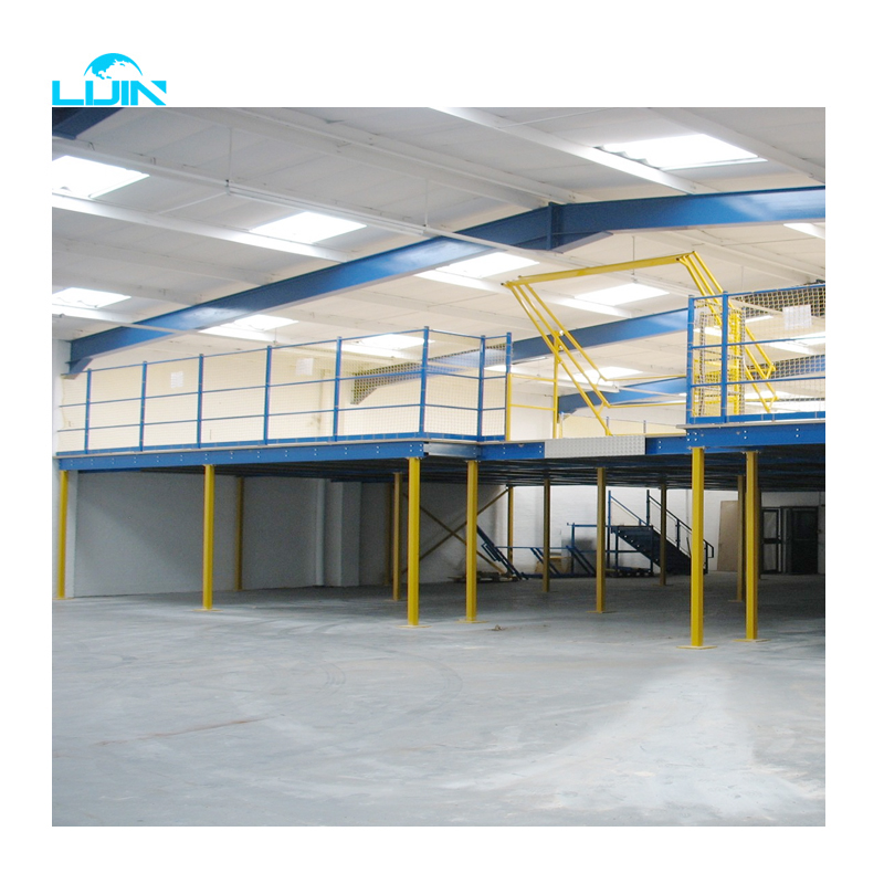 Heavy Duty I-Beam Mezzanine Floor Industrial Structural Steel Platform for Storage