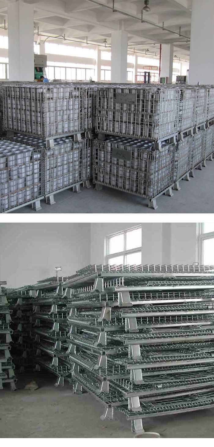 Tailored Collapsible Wire Container Tire Storage Folding Cage Display 1