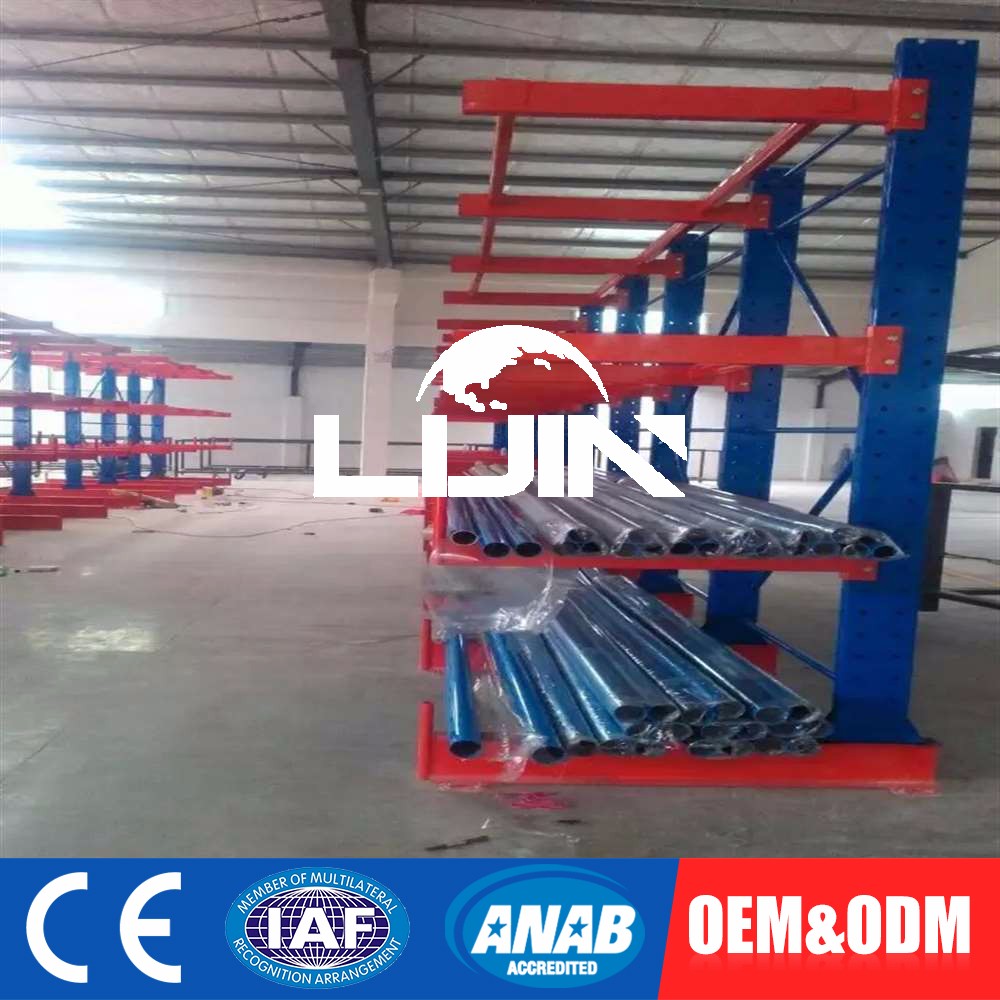 Hot Sale Customizable Iron Warehouse Cantilever Rack Price Steel Shelves