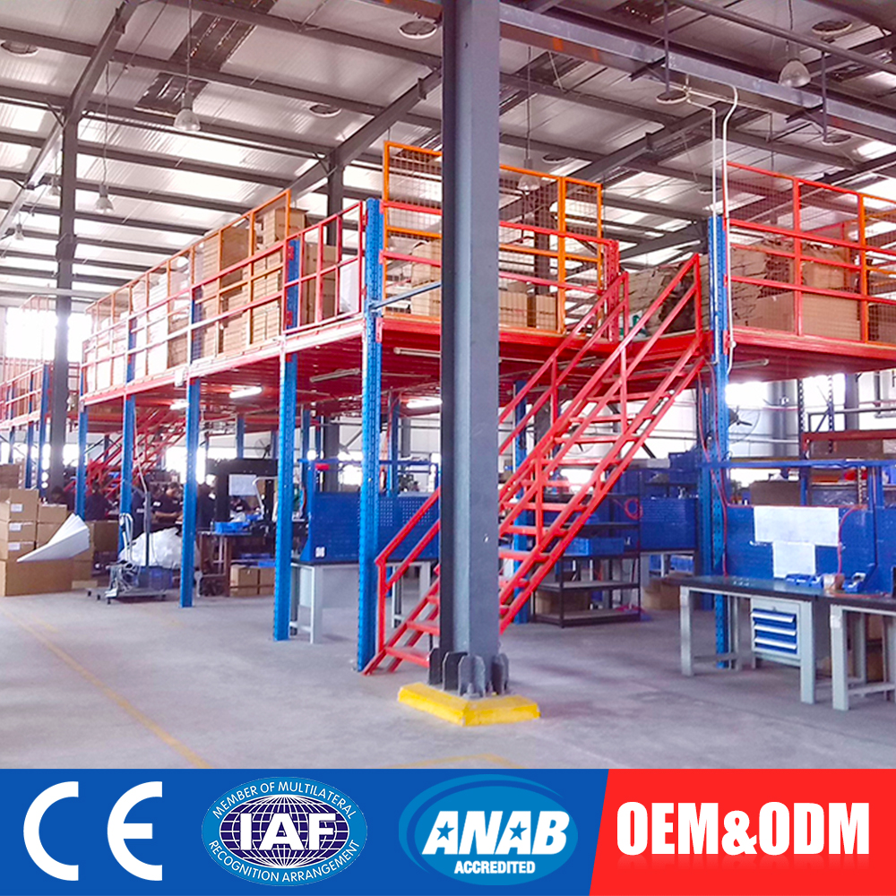 Grating Pallet Rack Platform Industrial Prefabricated Steel Multi-level Corrosion Protection