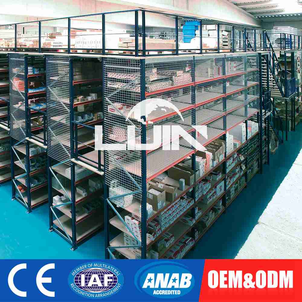 LIJIN Manufacture Factory Factor Direct Saley Mezzanine Floor Rack Warehouse Mezzanine Floor Racking for Heavy Weight Goods