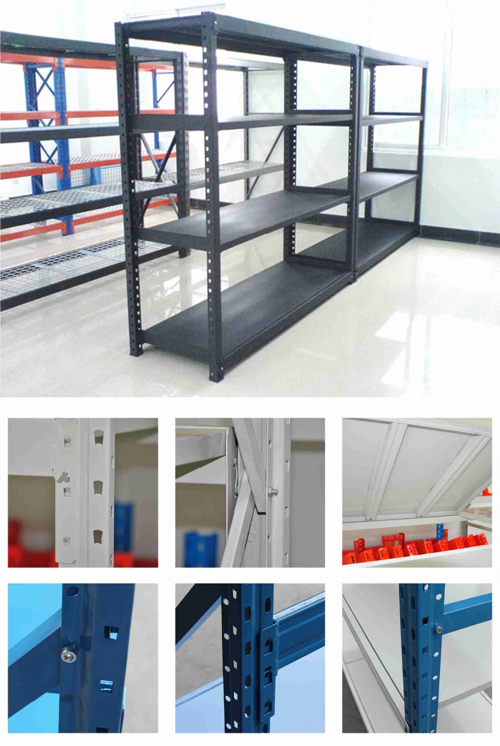 Wholesale Price Metal Shelf Rack Assembly Steel Ce Corrosion Protection Medium Duty Storage Rack