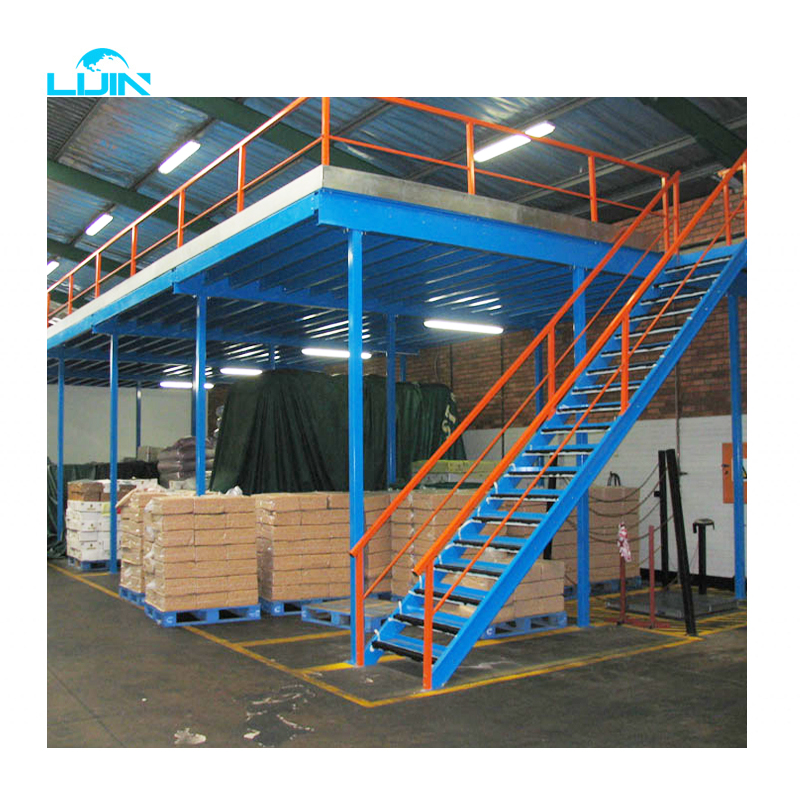 Adjustable Warehouse Mezzanine System Heavy Duty Steel Platform for Industrial Storage