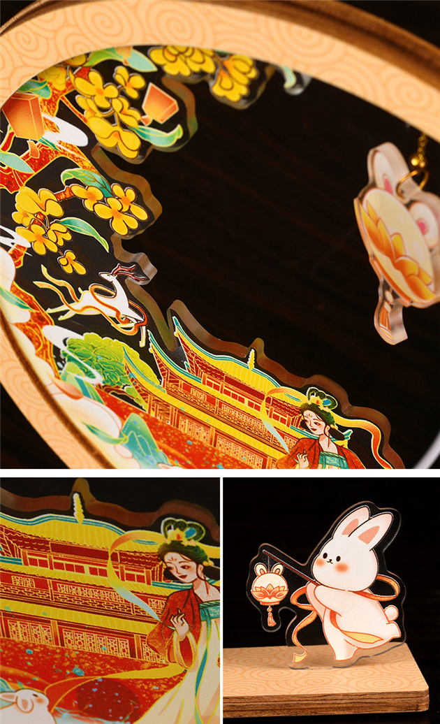 Customizable Wooden Puzzle Lantern (5)