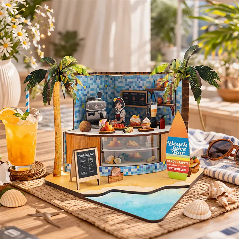 Custom DIY Wooden Miniature Beach Shop Kit from China - Quality Suppliers & Factory for Creative Home Décor Manufacturer, Product