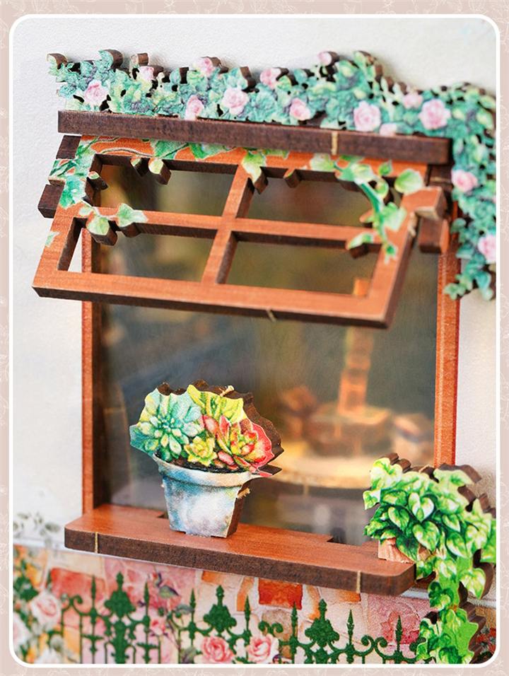 Vintage Flower Shop Miniature Assembly Model (4)