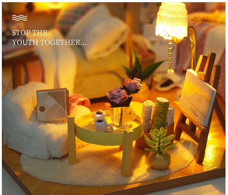 Professional Customization of Wooden Dollhouse Miniature Scenes01