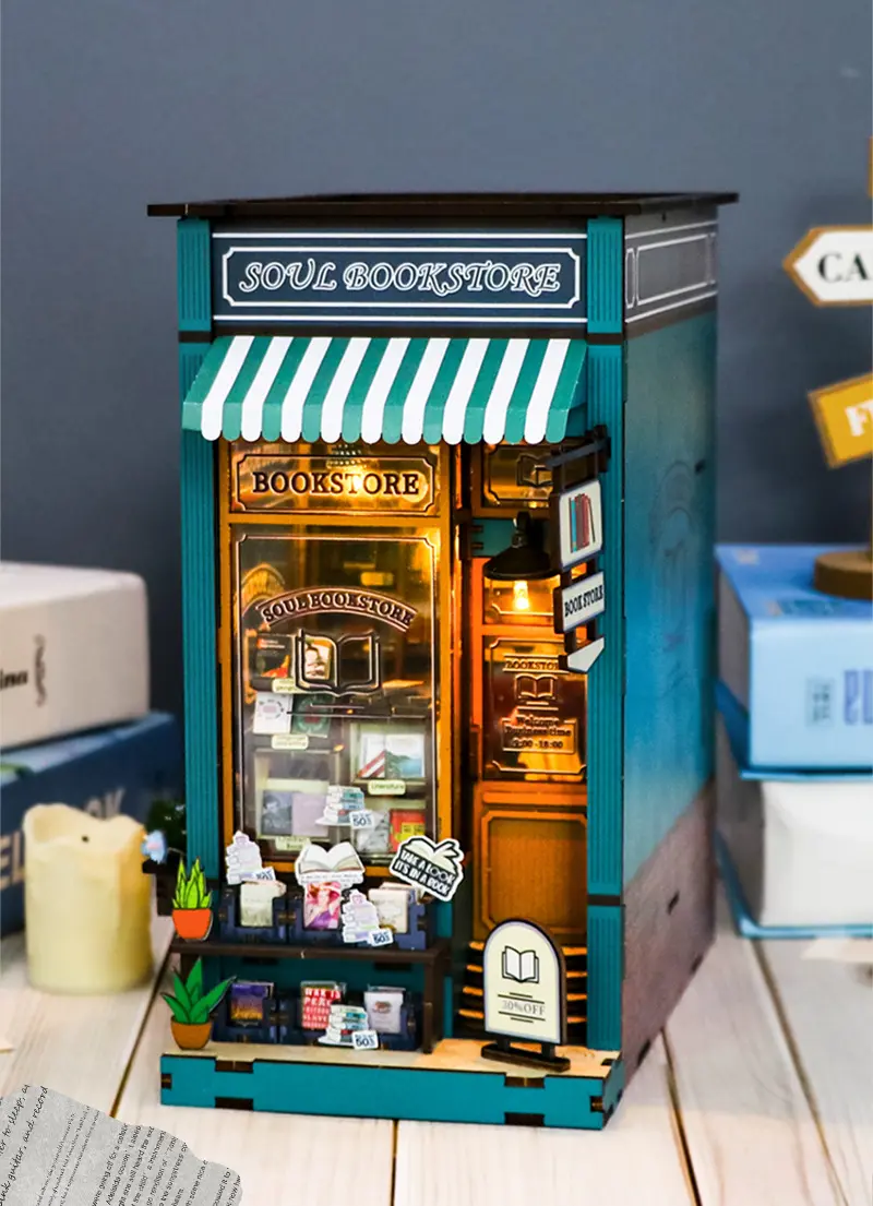 China DIY Wooden Mini Bookstore Model Kit - Customizable Decor from China Suppliers & Factory Manufacturers, Quotes