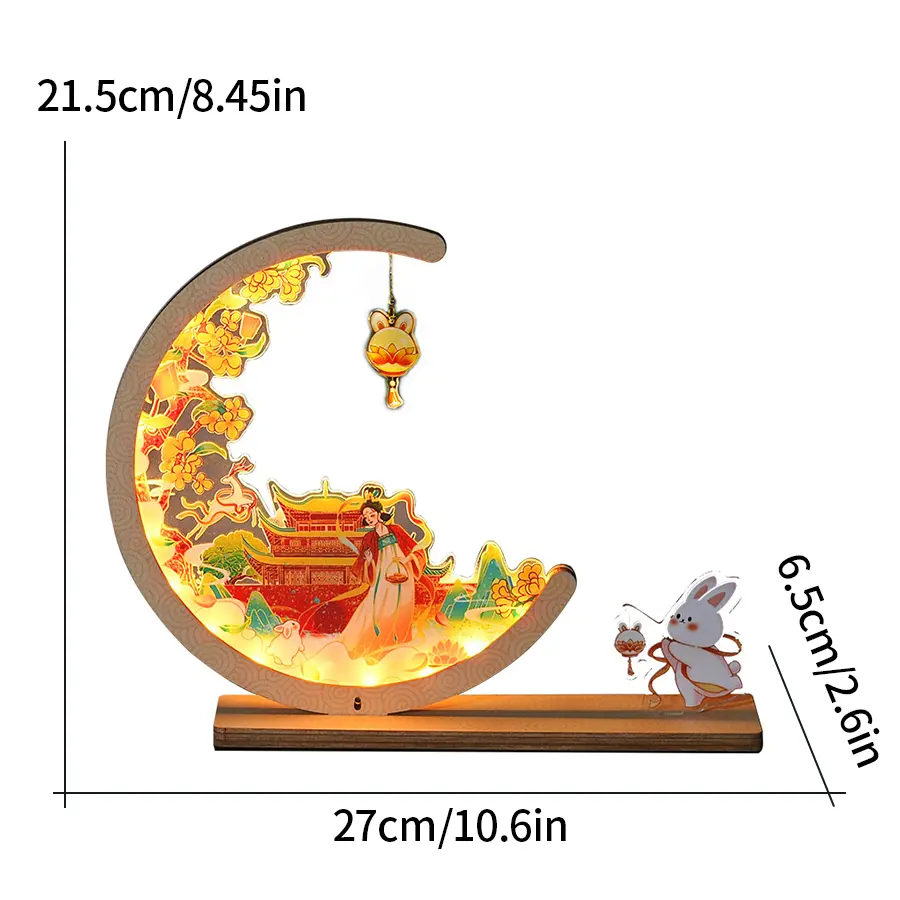 CE Certification DIY Wooden Crescent Moon Night Light Kit - China Factory Suppliers for Unique Home Decor and Gift Items Company, Service