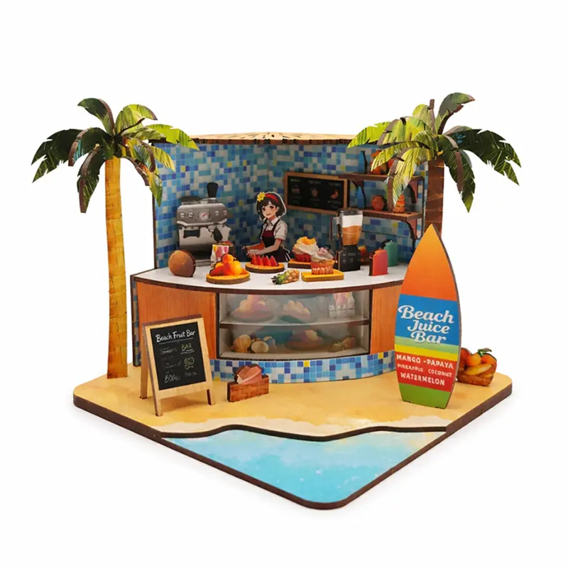 Custom DIY Wooden Miniature Beach Shop Kit from China - Quality Suppliers & Factory for Creative Home Décor Manufacturer, Product