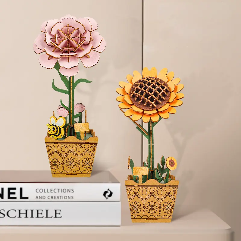 CE Certification DIY Wooden Sunflower Flower Pot Kit - China Suppliers & Factory for Creative Home Décor and Gifts Company, Product