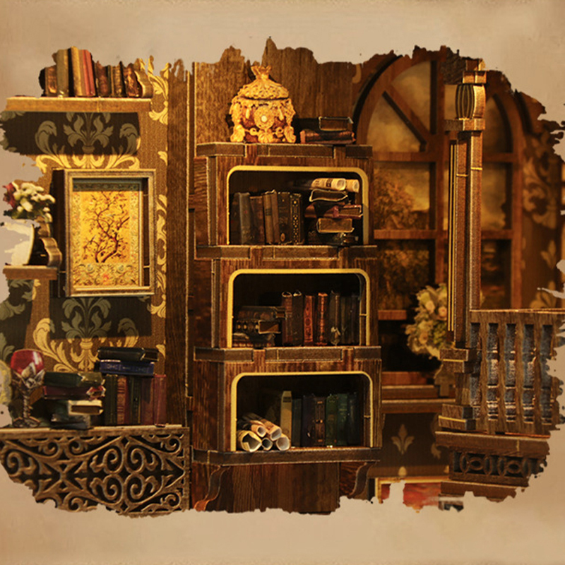 Vintage Library Book Nook Display 3