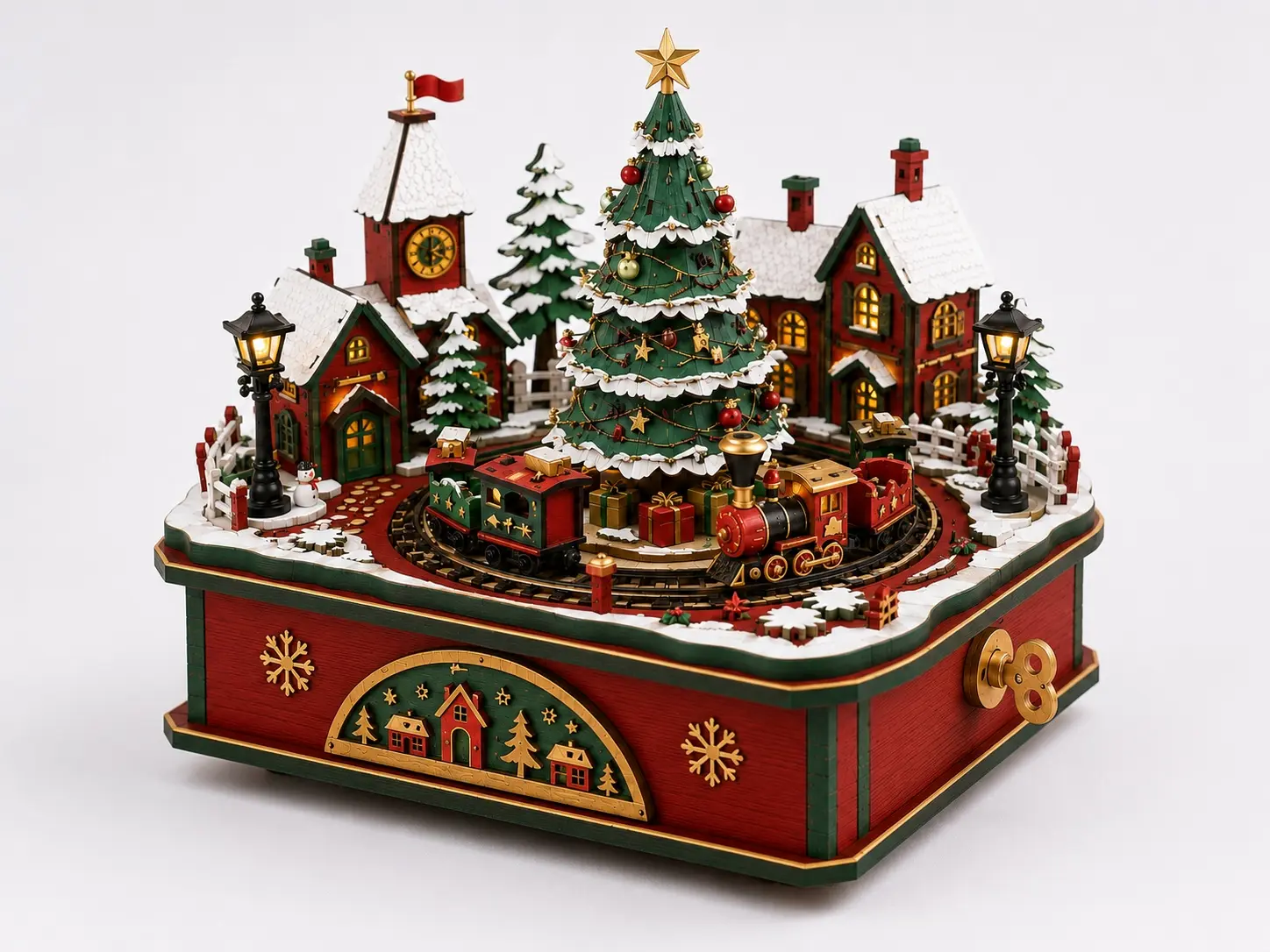 OEM Christmas Village Music Box DIY Wooden Kit | MOQ: 200 Pcs | OEM & ODM Factories, Products