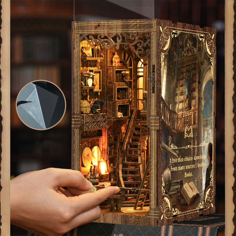 Vintage Library Book Nook Display 1