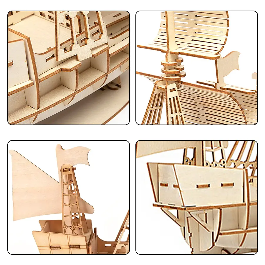 Custom DIY Wooden Sailing Ship Model Kit from China - Quality Factory Supplies for Creative Gifts and Display Decor Quotes, Company
