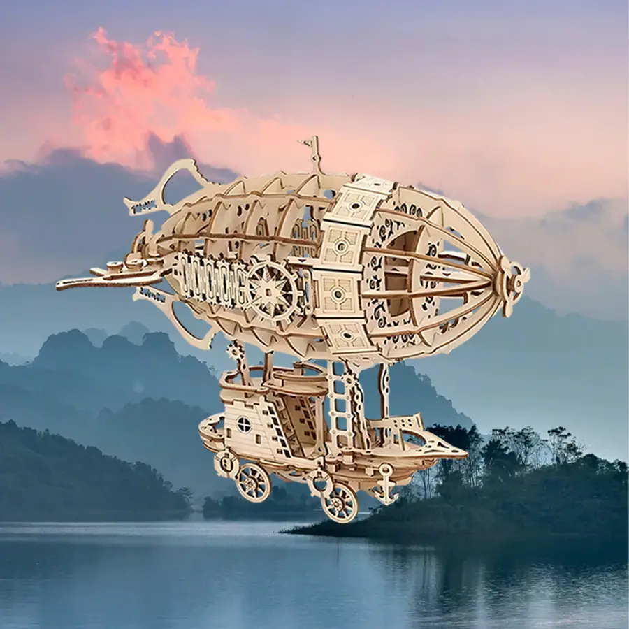 Best DIY Wooden Steampunk Airship Model Kit - Creative Collectible from China Suppliers and Factory Manufacturers, Product