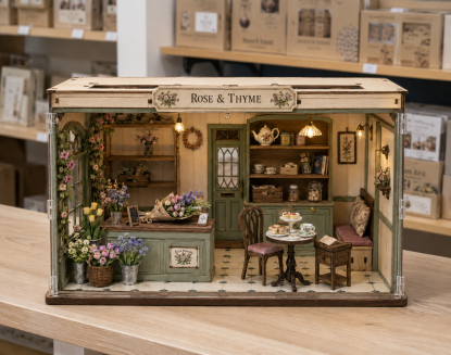 Miniature House Kit – DIY wooden miniature dollhouse kits with furniture
