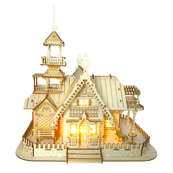 Wooden Building Model Kit