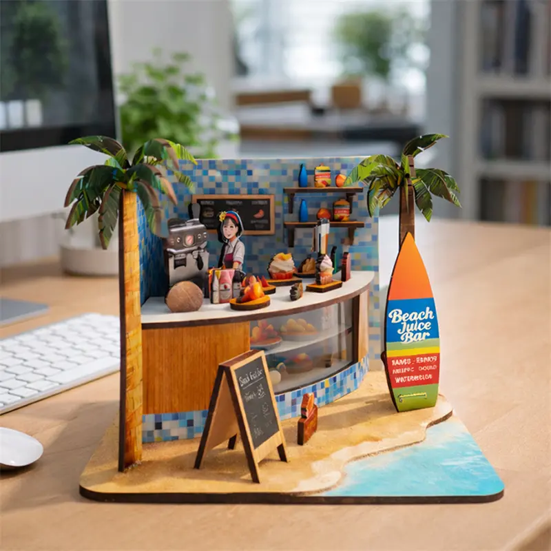 Custom DIY Wooden Miniature Beach Shop Kit from China - Quality Suppliers & Factory for Creative Home Décor Manufacturer, Product