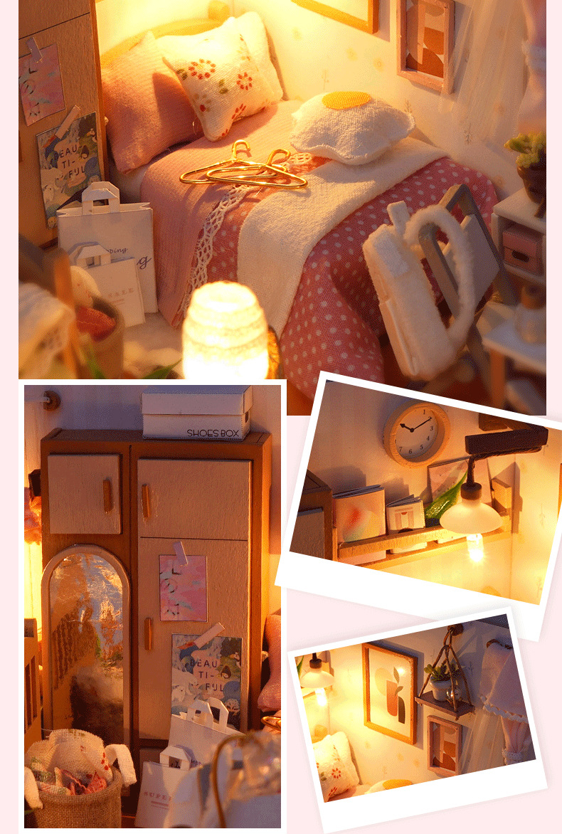Professional Customization of Wooden Dollhouse Miniature Scenes04