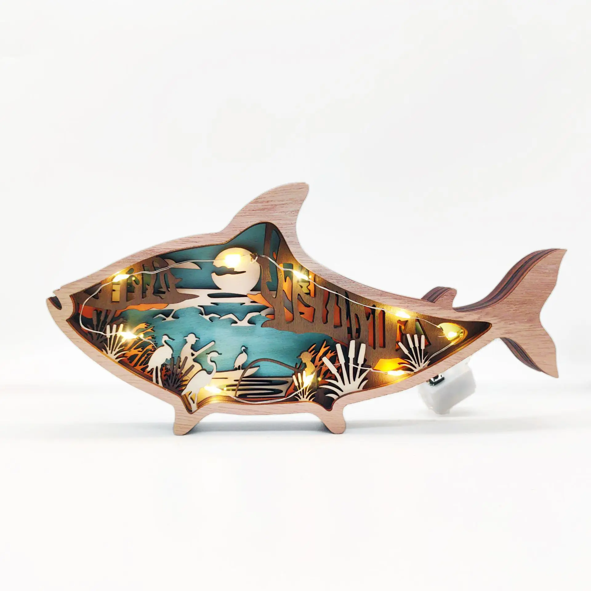 OEM DIY Wooden Lighted Fish Scene Kit - Unique Decoration from China Suppliers and Factory Company, Product