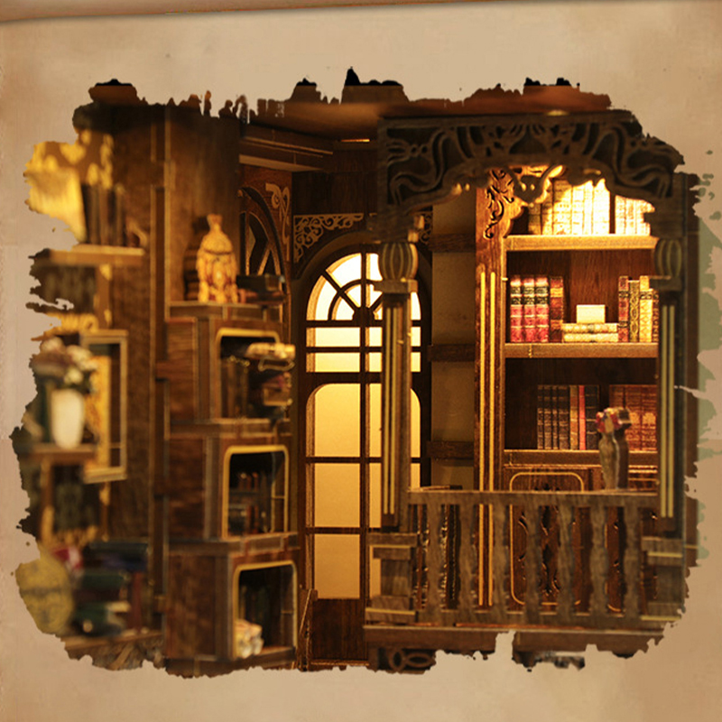 Vintage Library Book Nook Display 4