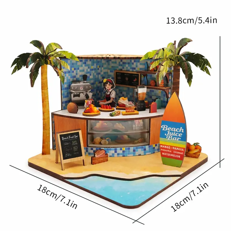 Custom DIY Wooden Miniature Beach Shop Kit from China - Quality Suppliers & Factory for Creative Home Décor Manufacturer, Product