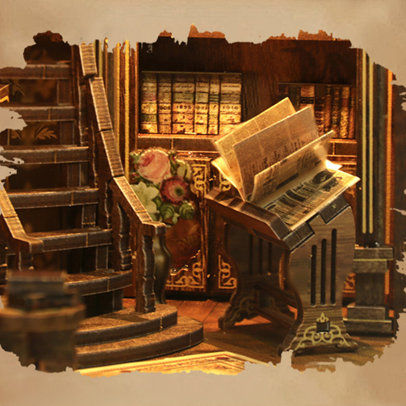 Vintage Library Book Nook Display 2