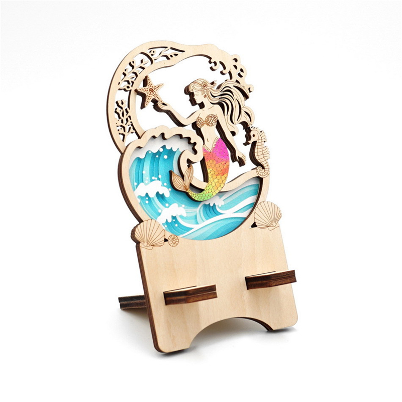 Customizable Wooden Assembled Mermaid (1)