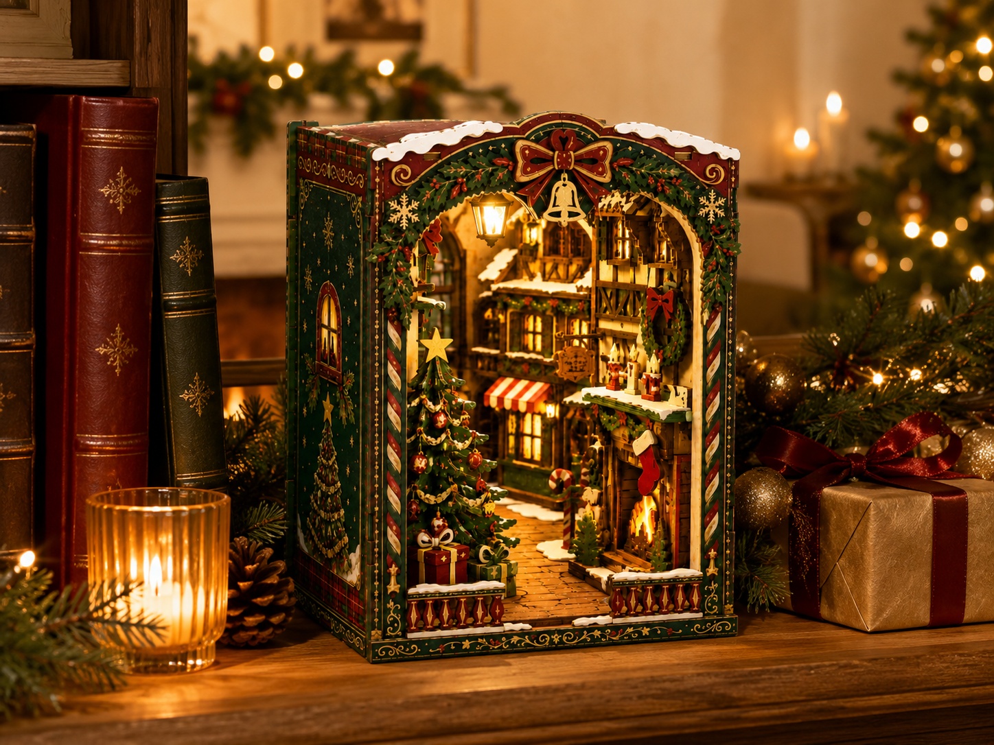02-christmas-book-nook-led-home-decor-display