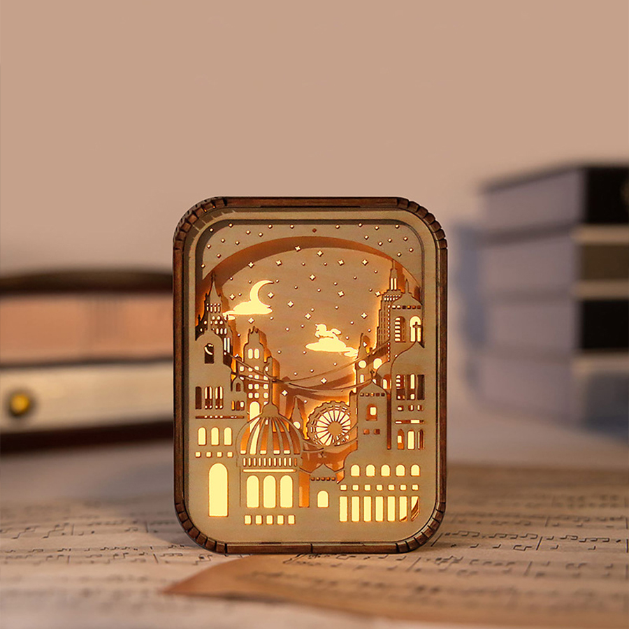 Cityscape Lamp Display 1