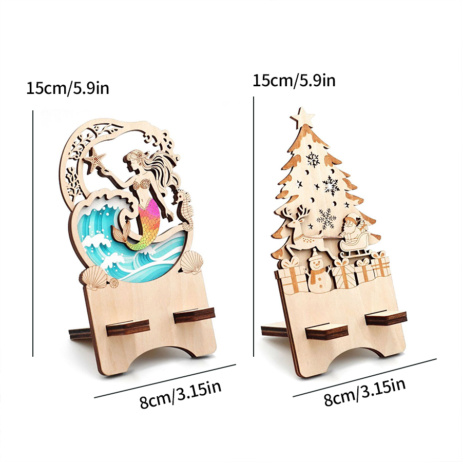 Compact Wooden Ornament Structure