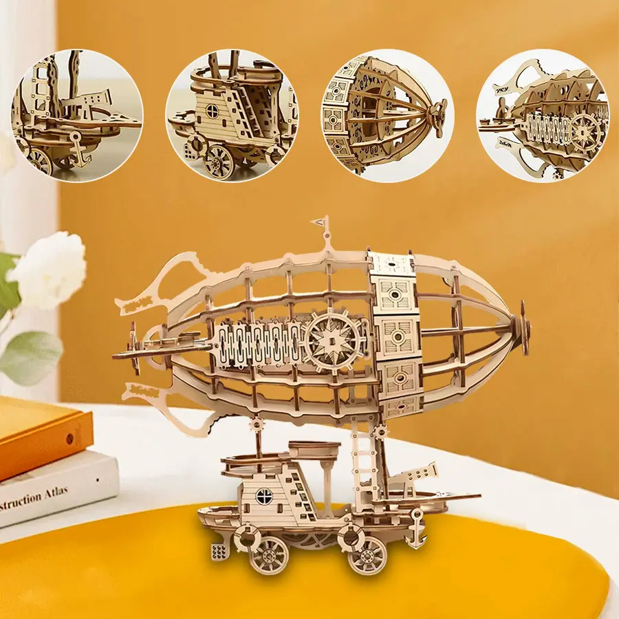 Best DIY Wooden Steampunk Airship Model Kit - Creative Collectible from China Suppliers and Factory Manufacturers, Product
