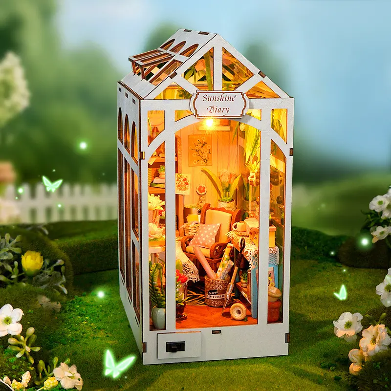CE Certification DIY Miniature Greenhouse House Kit with LED Lights - China Suppliers & Factory for Unique Home Décor Manufacturer, Quotes