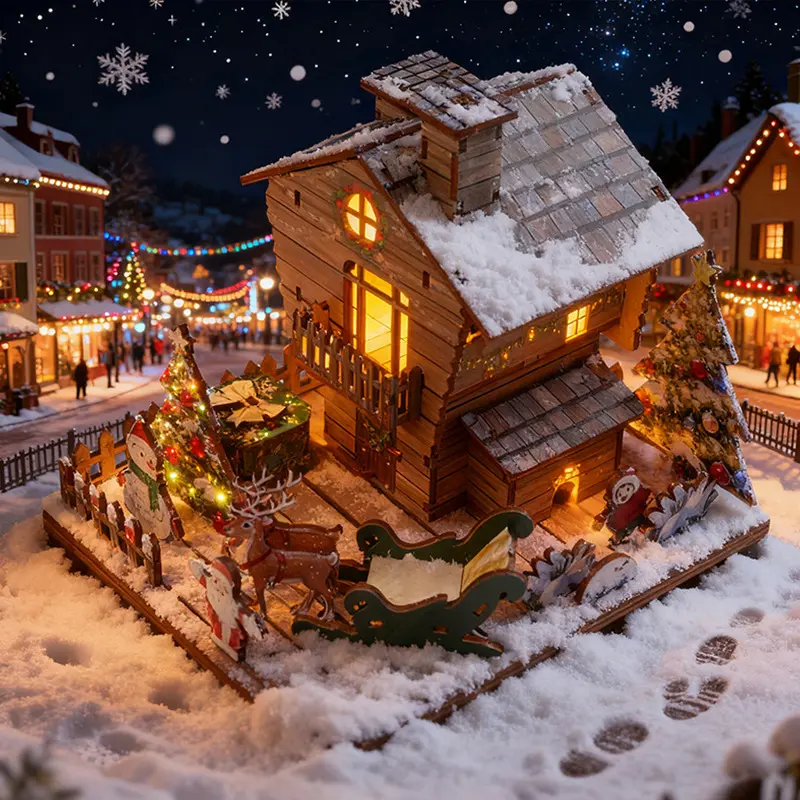 Best DIY Wooden Winter Cabin Miniature Kit - China Suppliers and Factory for Seasonal Home Decor Manufacturers, Service