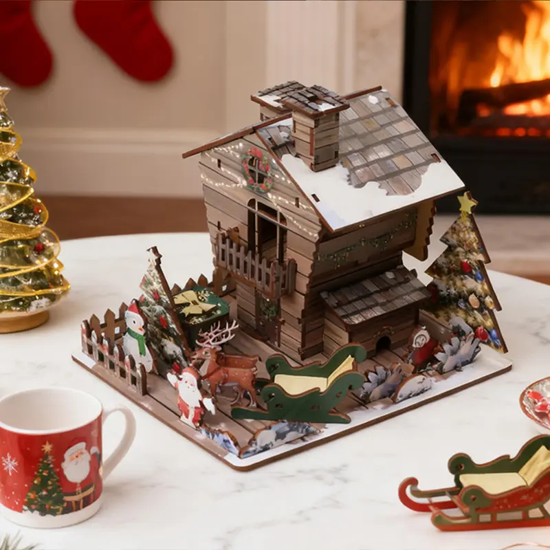 Best DIY Wooden Winter Cabin Miniature Kit - China Suppliers and Factory for Seasonal Home Decor Manufacturers, Service