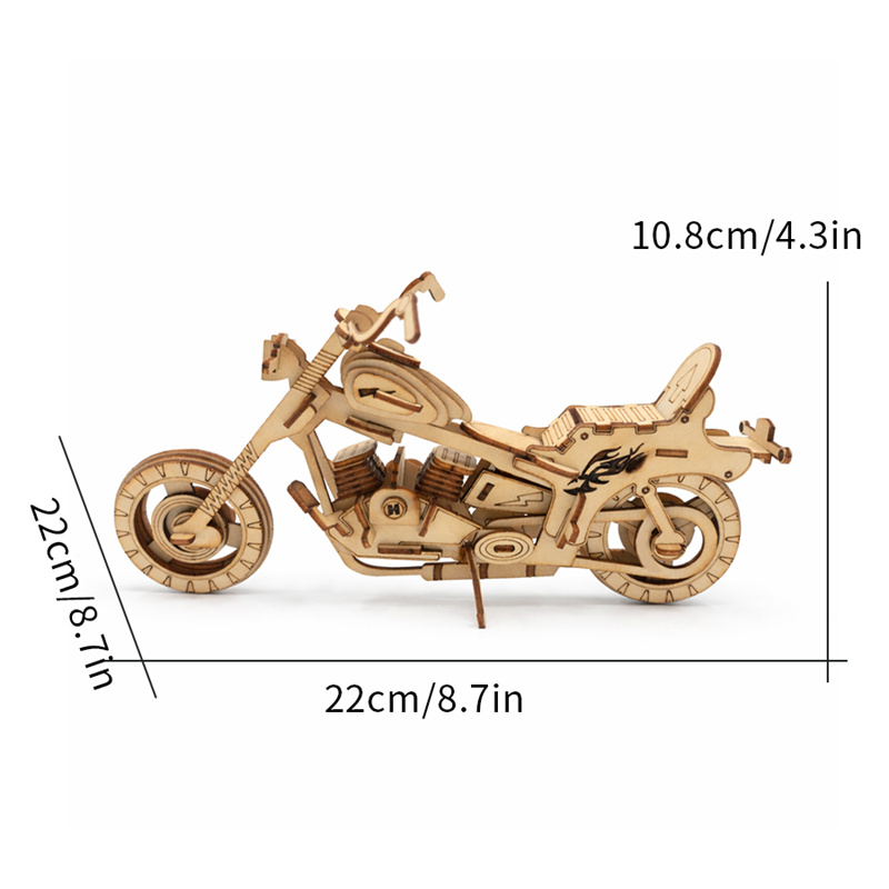 Wooden Motorcycle Model Proportions