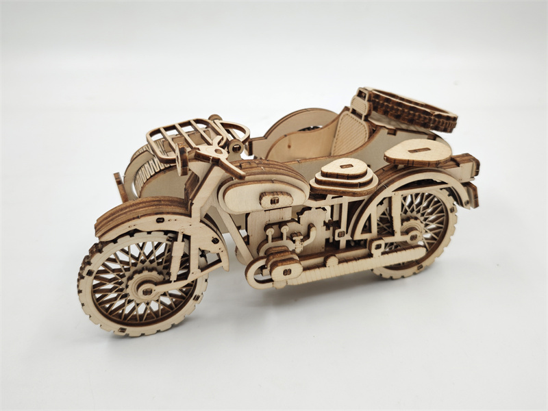 DIY Sidecar Motorcycle Wooden Model Kit