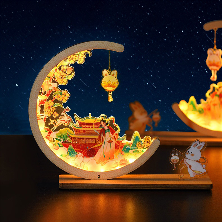 Customizable Wooden Puzzle Lantern (1)