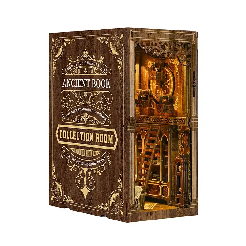 CE Certification DIY Wooden Vintage Library Book Nook Kit - China Suppliers & Factory for Unique Home Decor and Gifts Factory, Factories