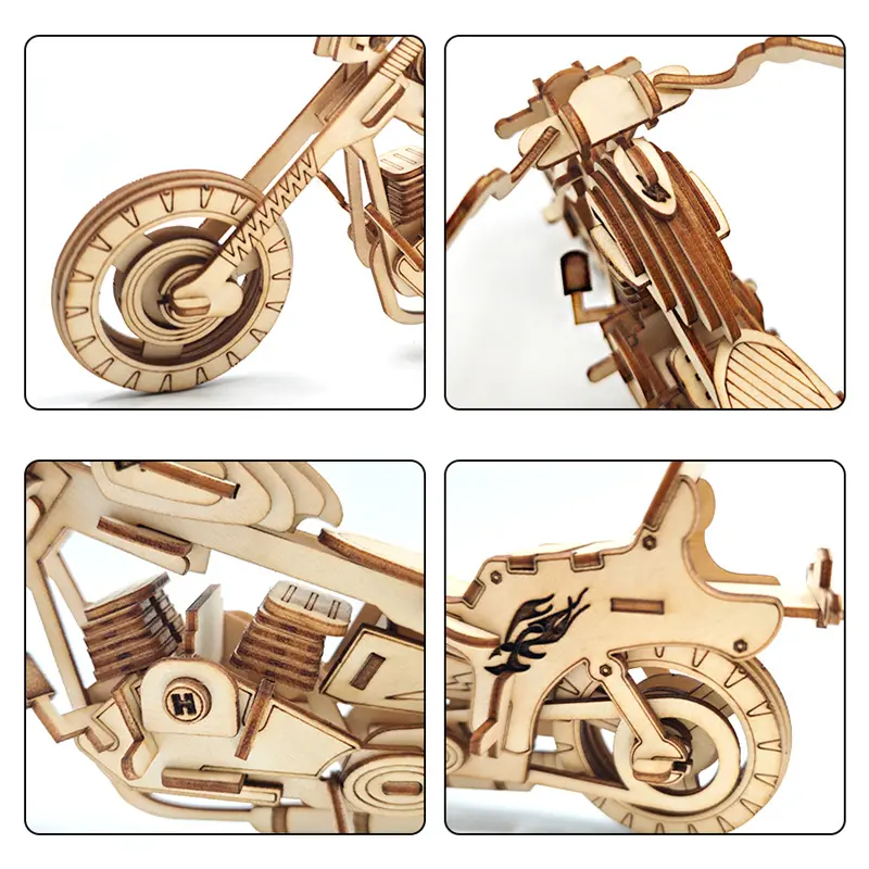 OEM DIY Wooden Motorcycle Model Kit from China Suppliers - Factory Direct Creative Assembly Gift Idea Quotes, Products