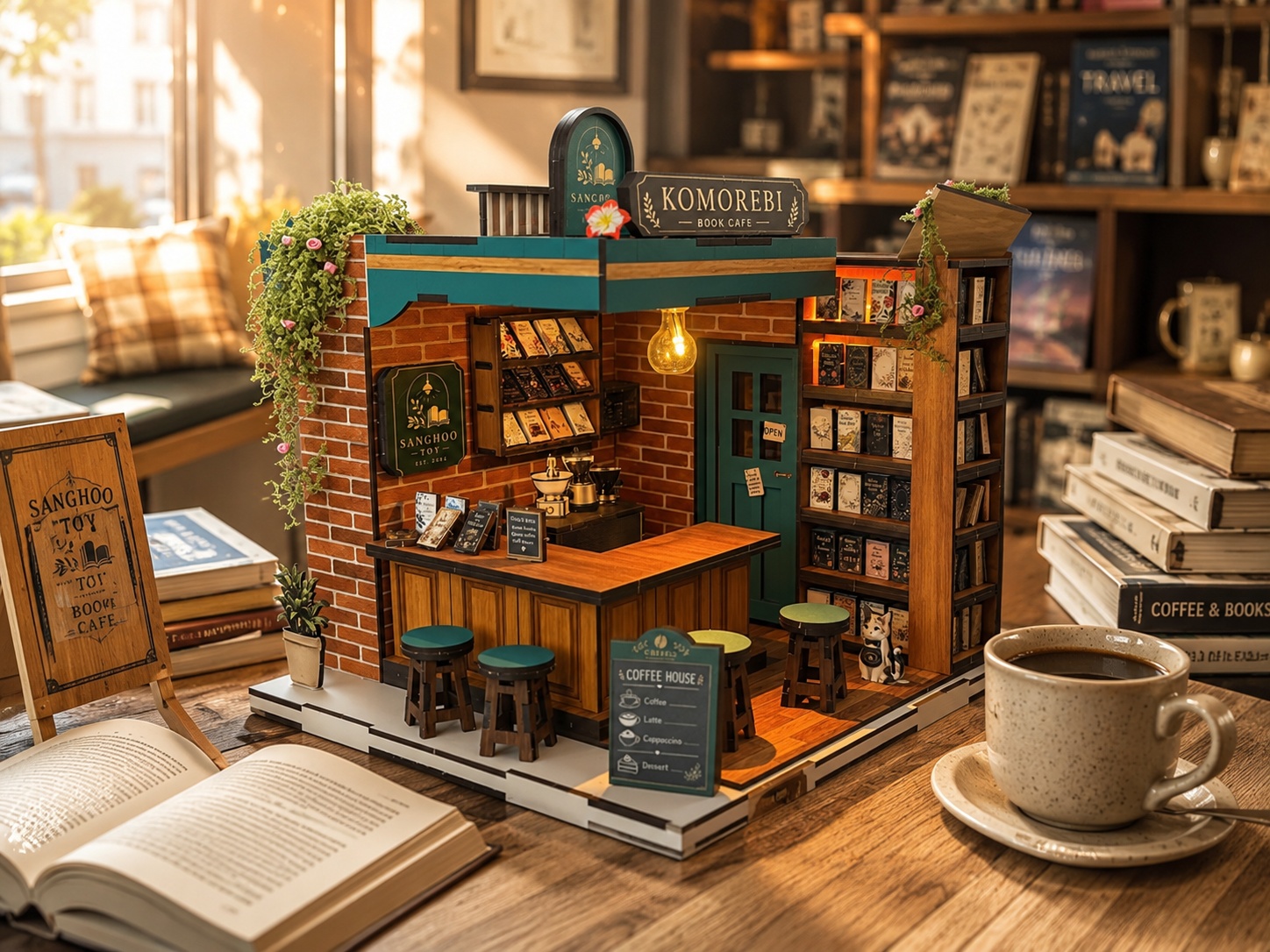 05-book-cafe-miniature-house-coffee-and-bookstore-scene