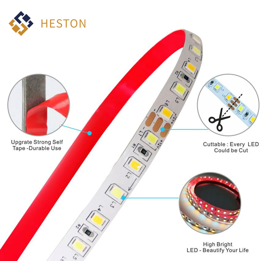 High Power High Lumen 8mm IP20 3000K DC24V SMD2835 120LEDs/M LED Striplight Strip Light Lamp Lighting