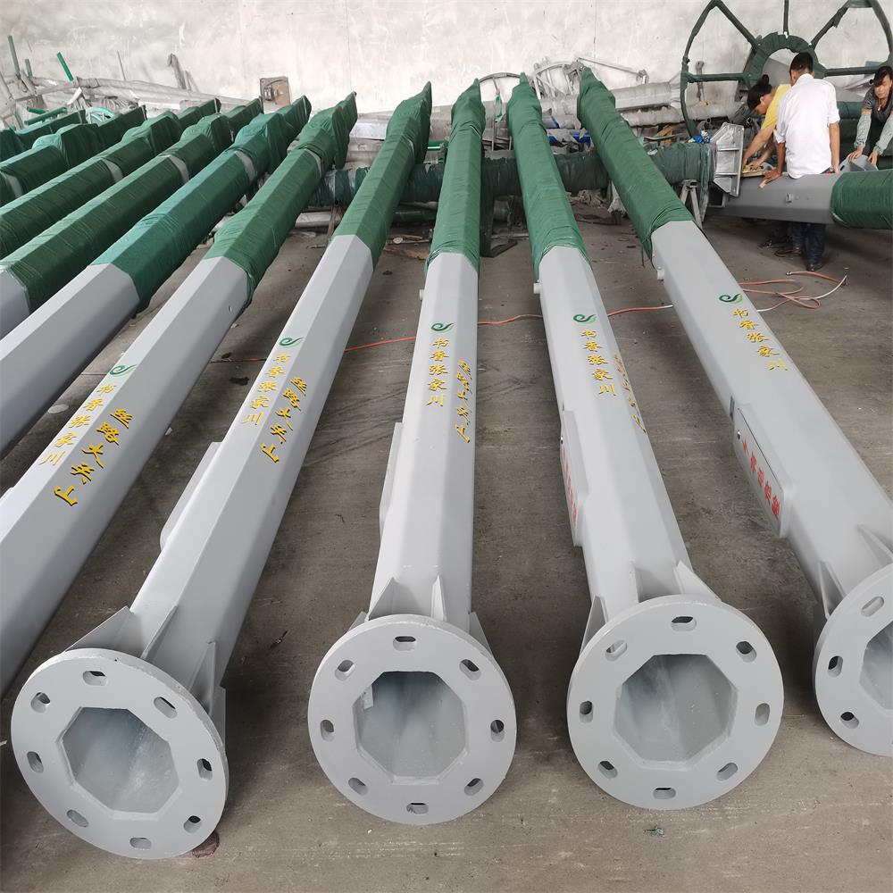 Customized Outdoor 4m 5m 6m 7m 8m 9m 10m 12m Double Single Arm Price Galvanized Steel Solar Street Lamp Post