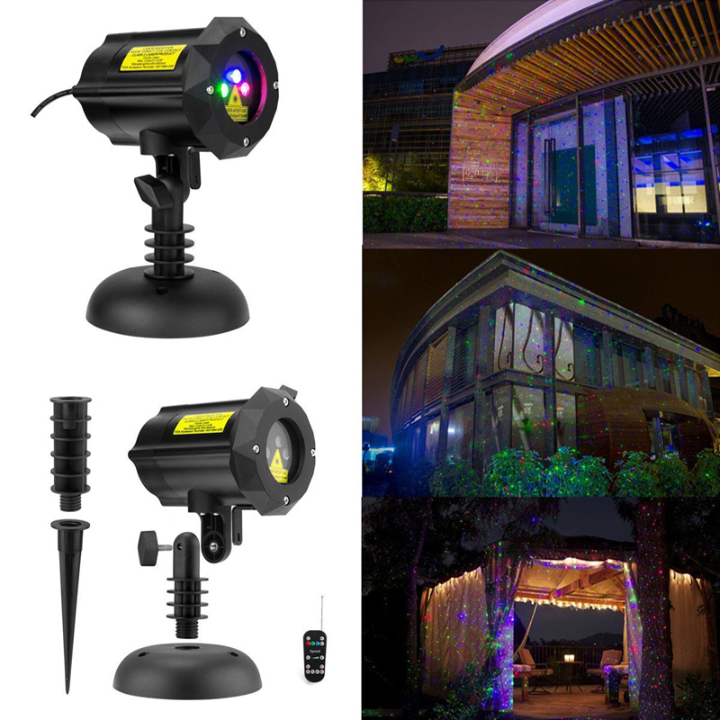 2026 Outdoor Laser Light Motion 16 Patterns in 1 Red, Green, Outdoor Decor Laser Lights Projector With Remote Control